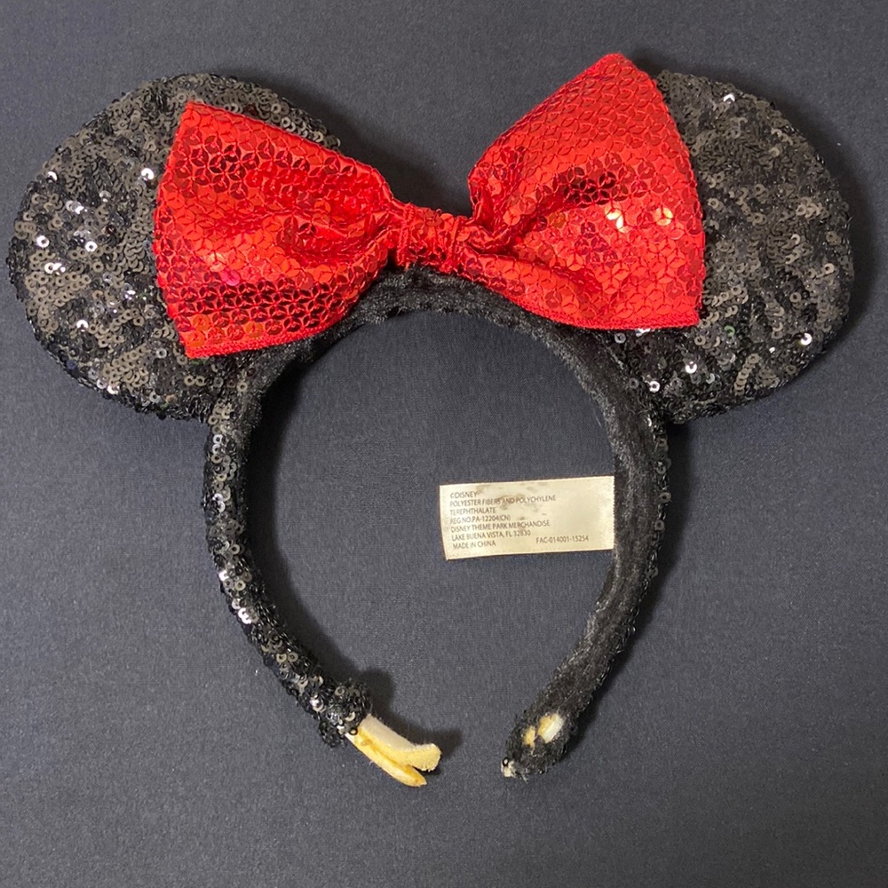 Disney Parks Sequin Minnie Mouse Ears *Damaged*